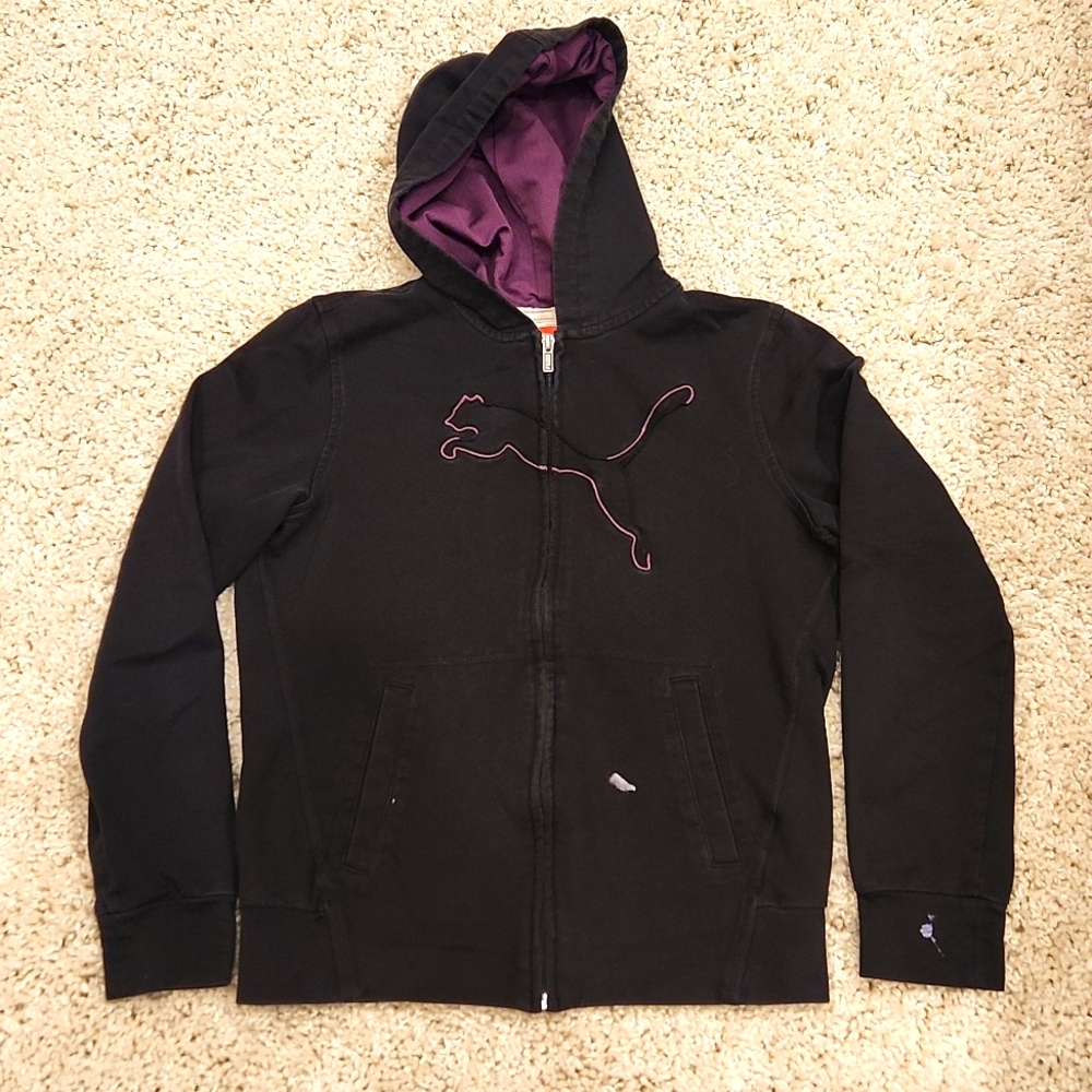 Puma Zip Up Hoodie size L